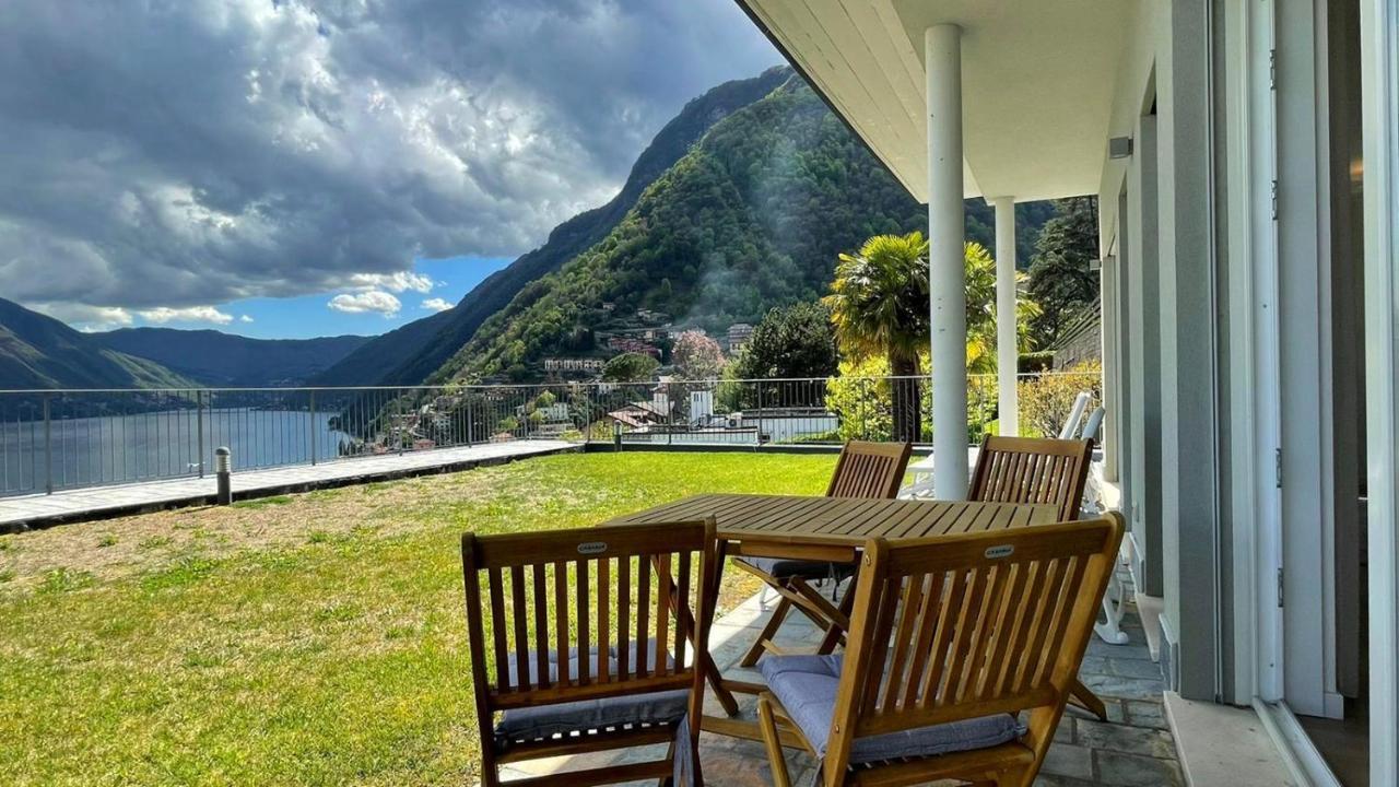 Lake View Apartment Argegno Exteriör bild